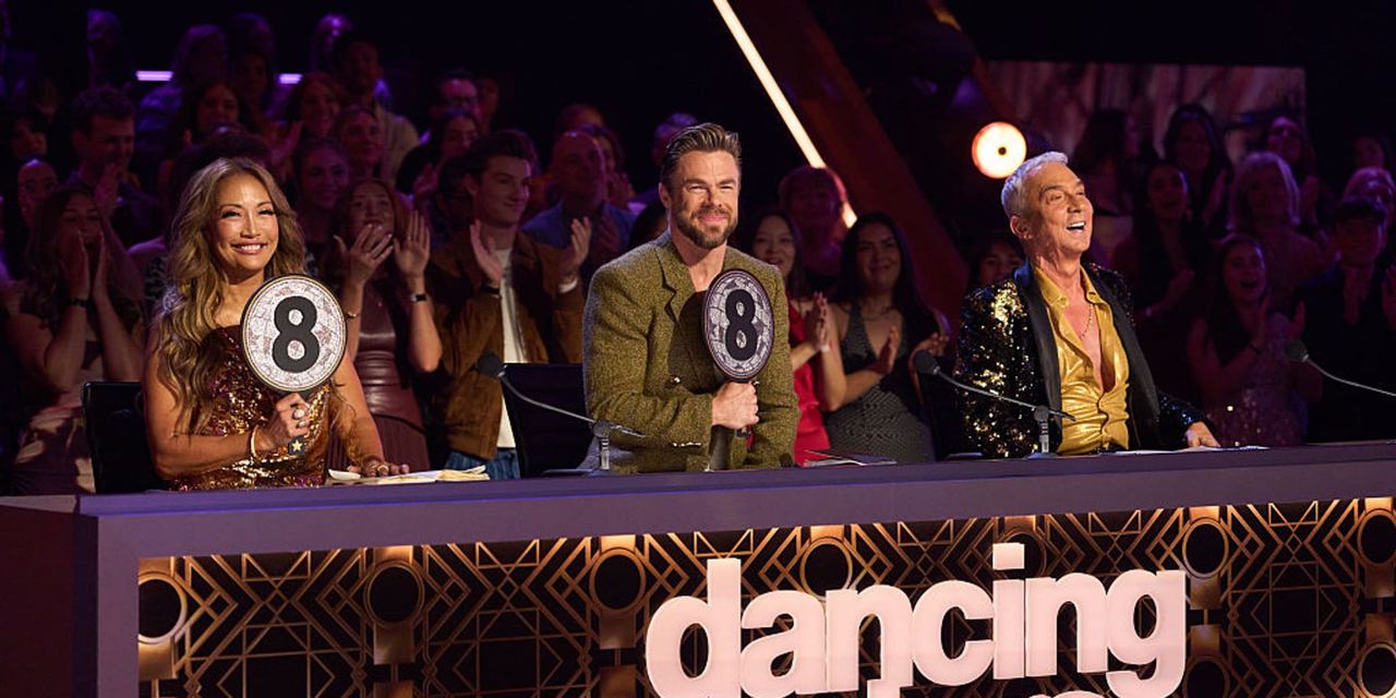 Carrie Ann Inaba, Derek Hough, and Bruno Tonioli. | Source: Getty Images