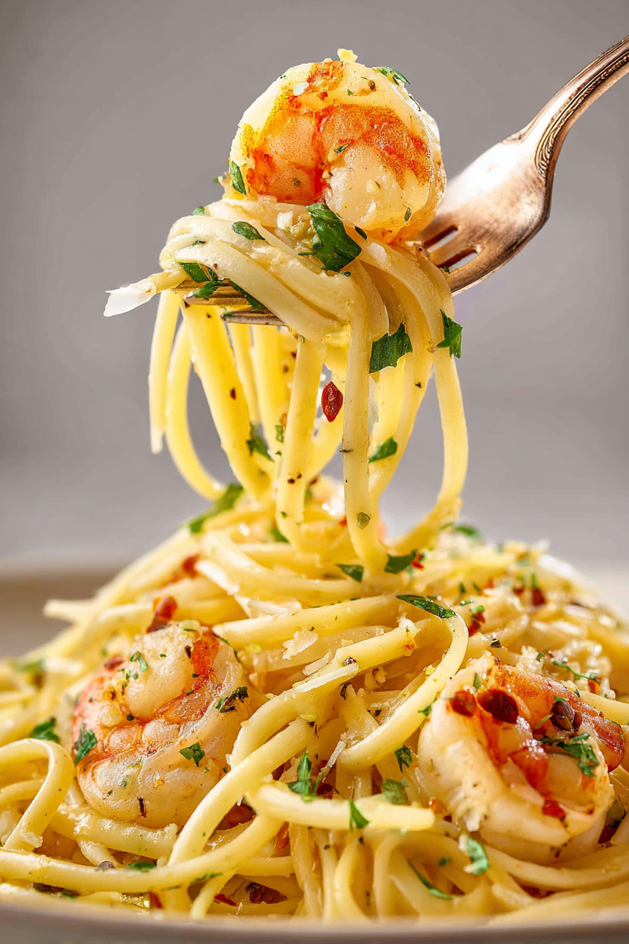 Garlic Shrimp Pasta