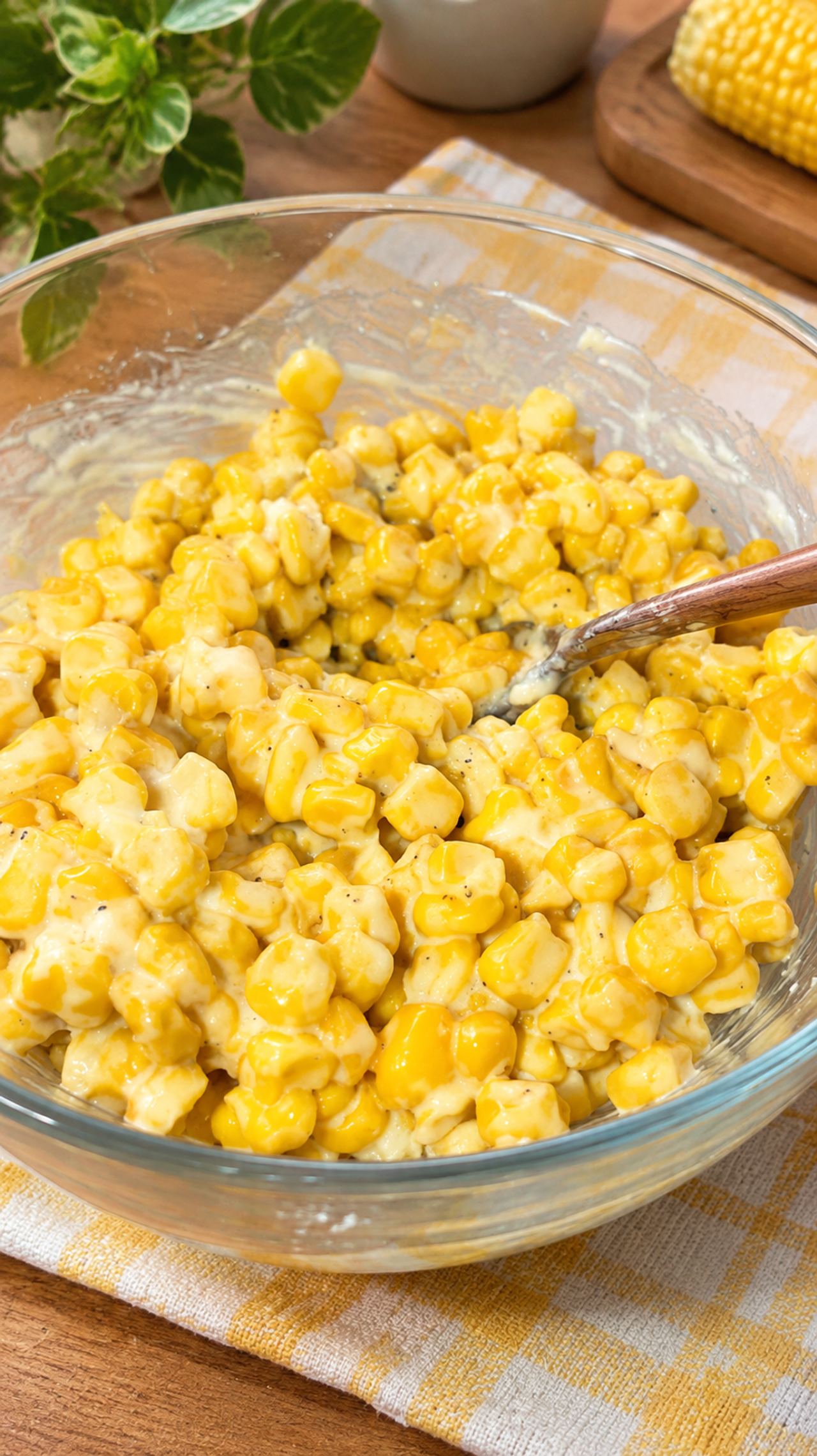 HONEY BUTTER SKILLET CORN is simple to make with frozen sweet corn, honey, cream cheese, a