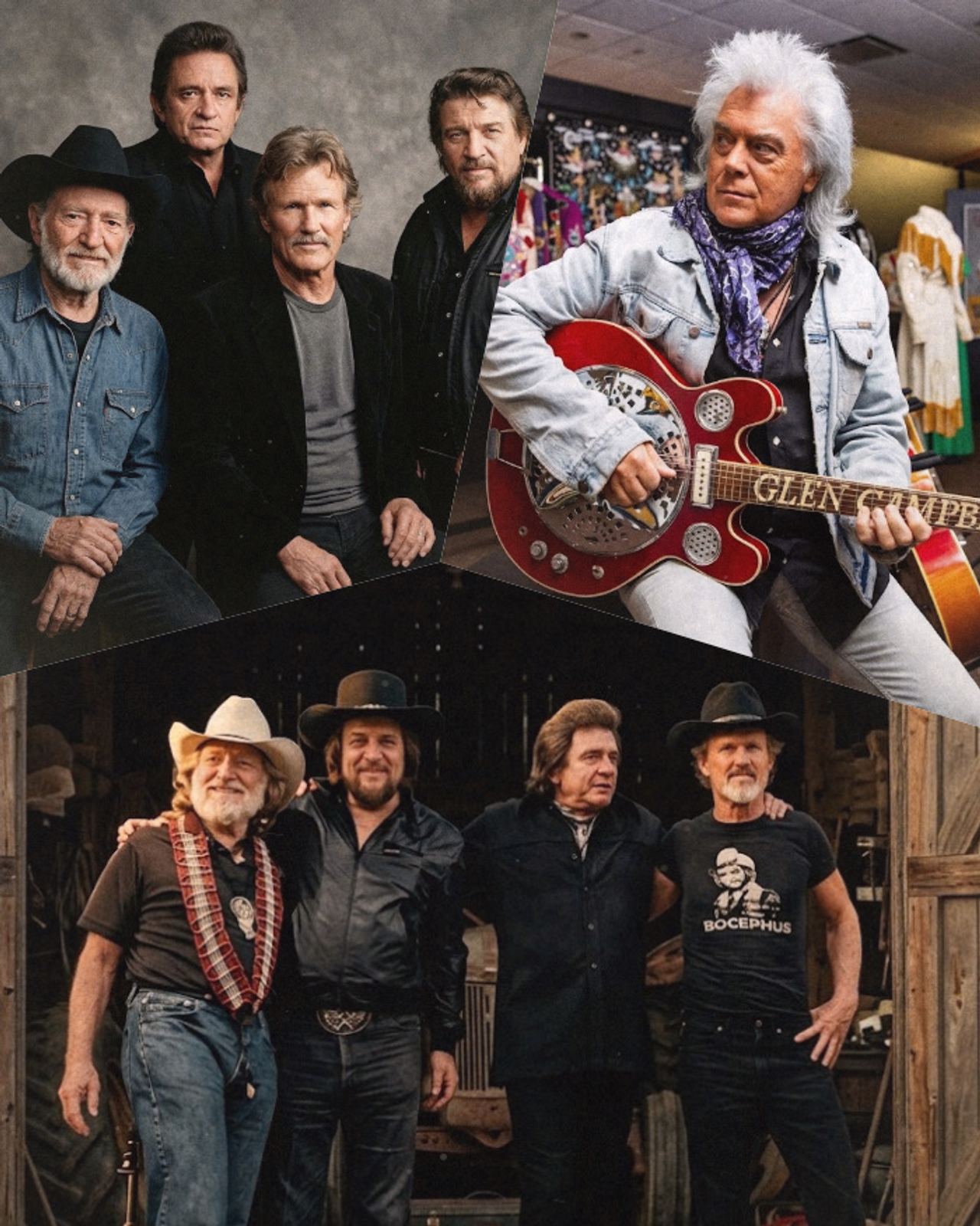 In the fall of 1984, Johnny Cash, Willie Nelson, Waylon Jennings, and Kris Kristofferson did not form The Highwaymen in 