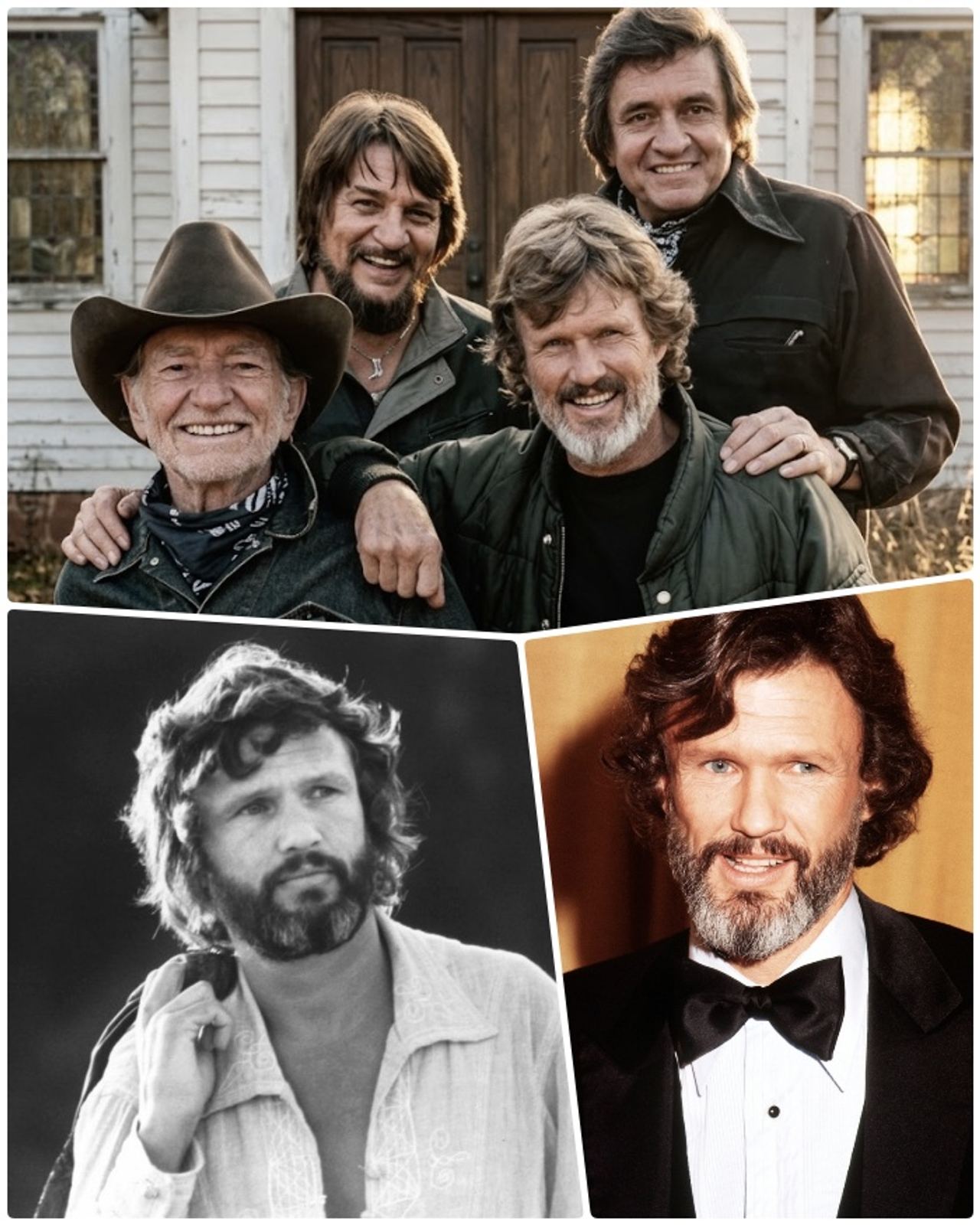 In the late 1960s, Kris Kristofferson emptied Johnny Cash’s ashtrays at Columbia Studios, years before standing beside h