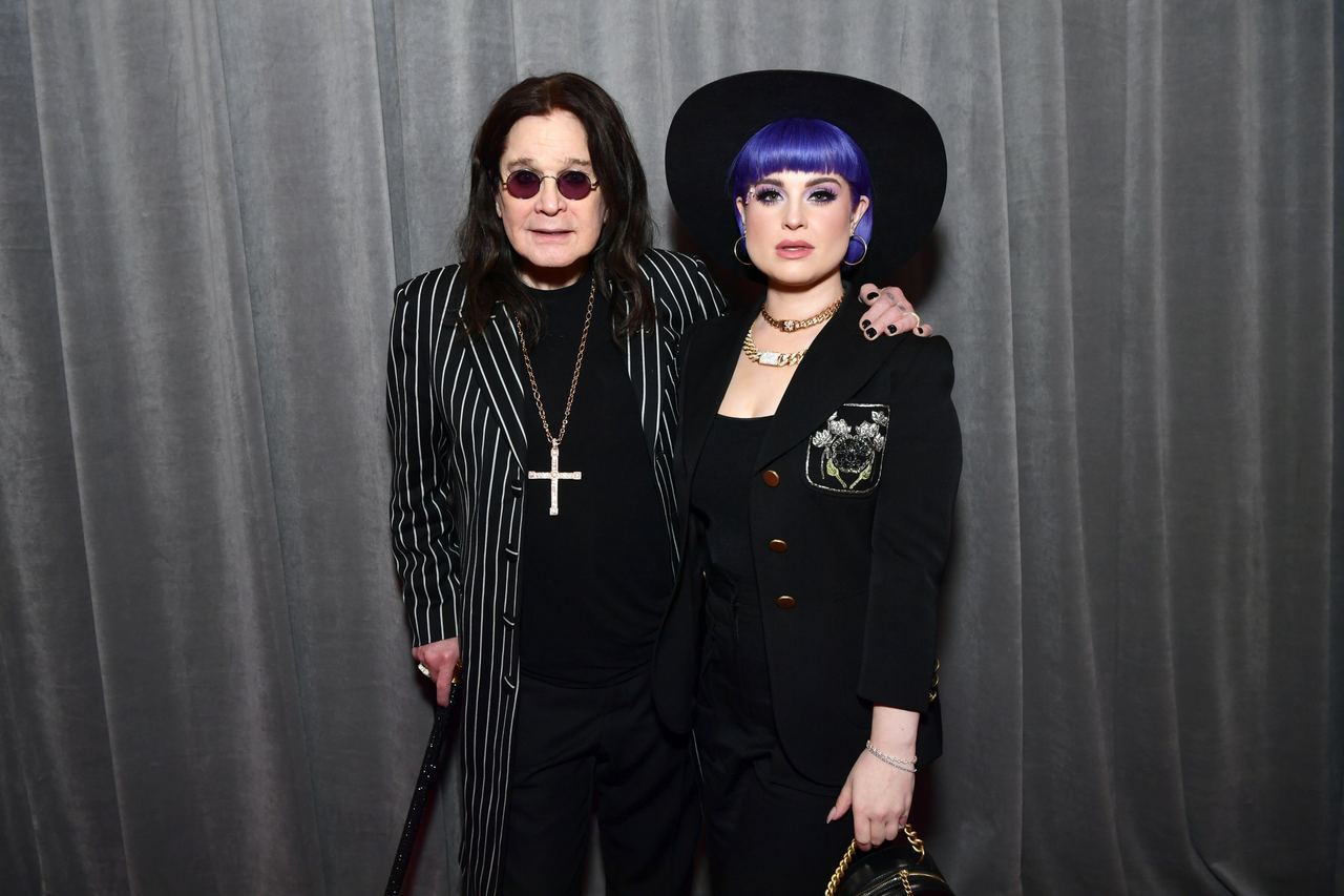 Ozzy and Kelly attended the Grammy Awards together in January 2020. Years later, he would openly support his daughter's wish for Sidney to carry both parents' surnames. | Source: Getty Images
