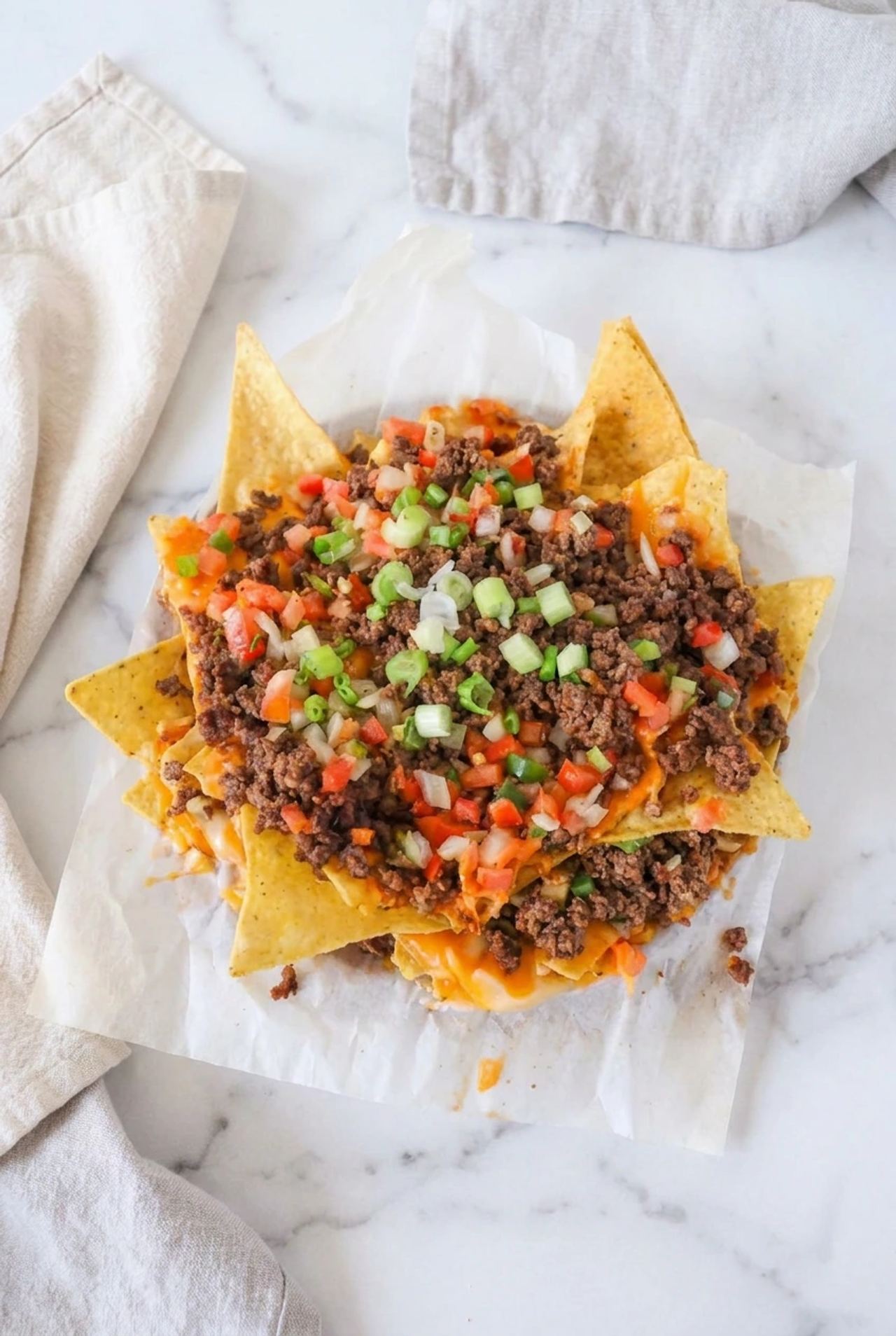 Loaded Air Fryer Nachos