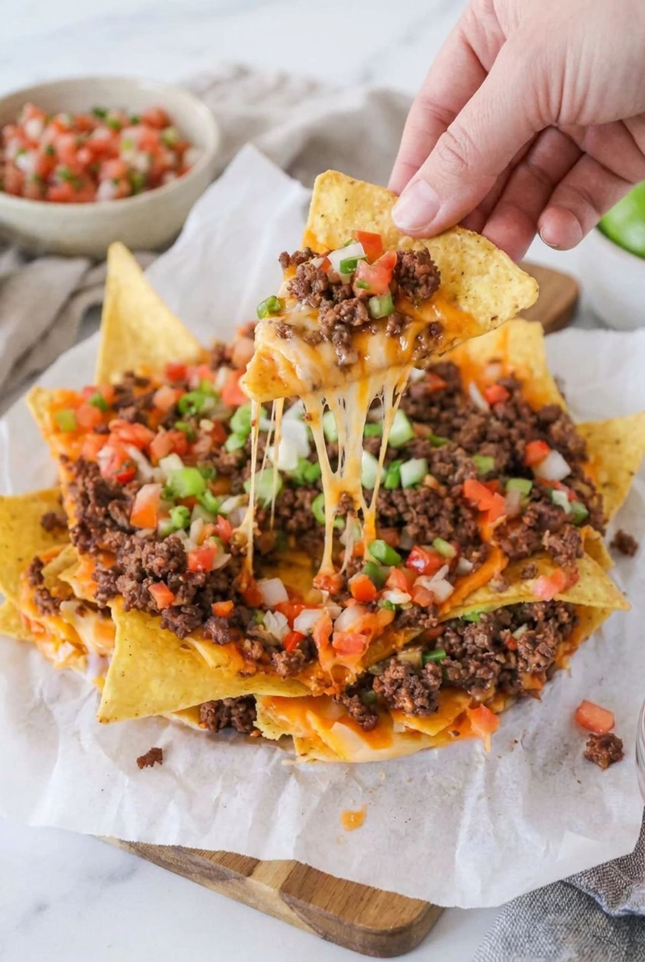 Loaded Air Fryer Nachos