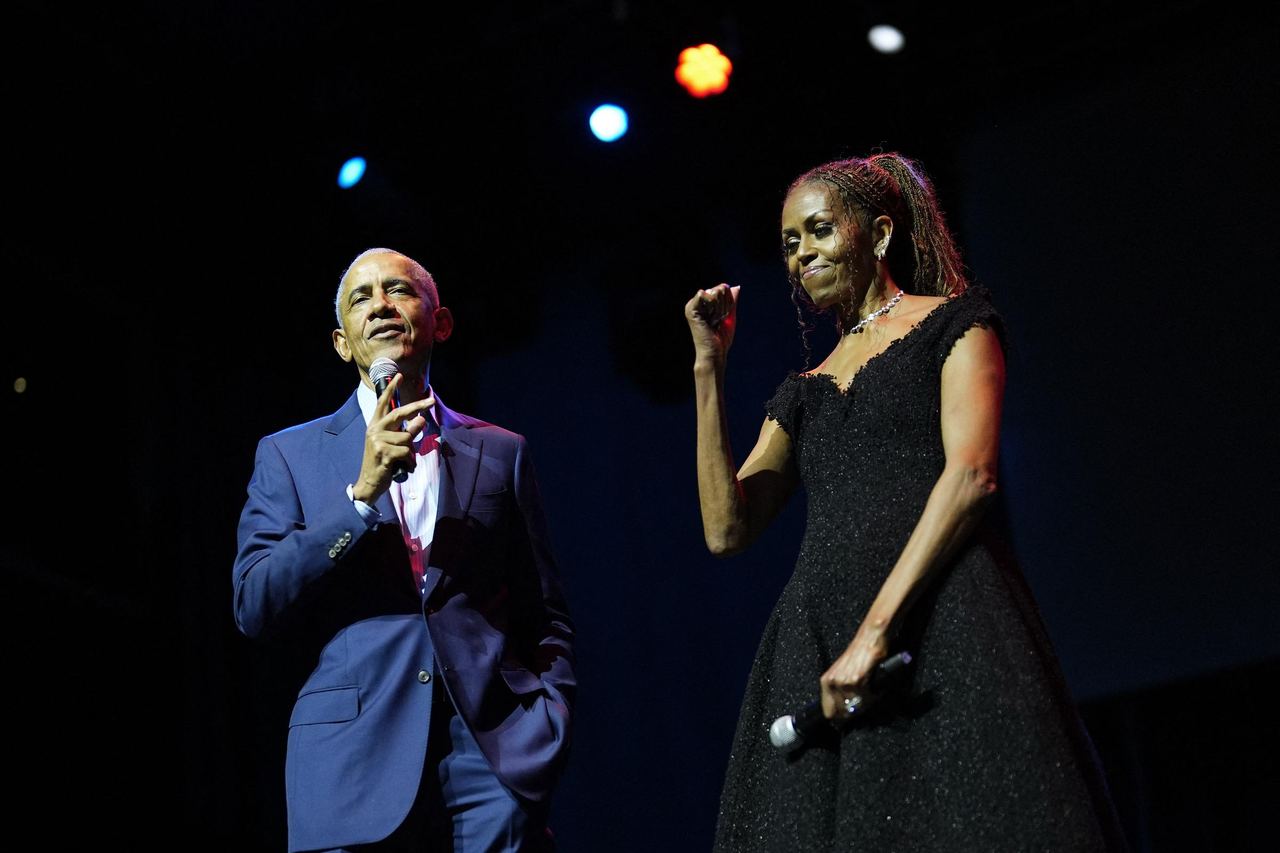 Away from the formality of political appearances, Barack and Michelle have also shared lighter public moments together, including onstage appearances where their easy teasing and playful chemistry were on full display. | Source: Getty Images