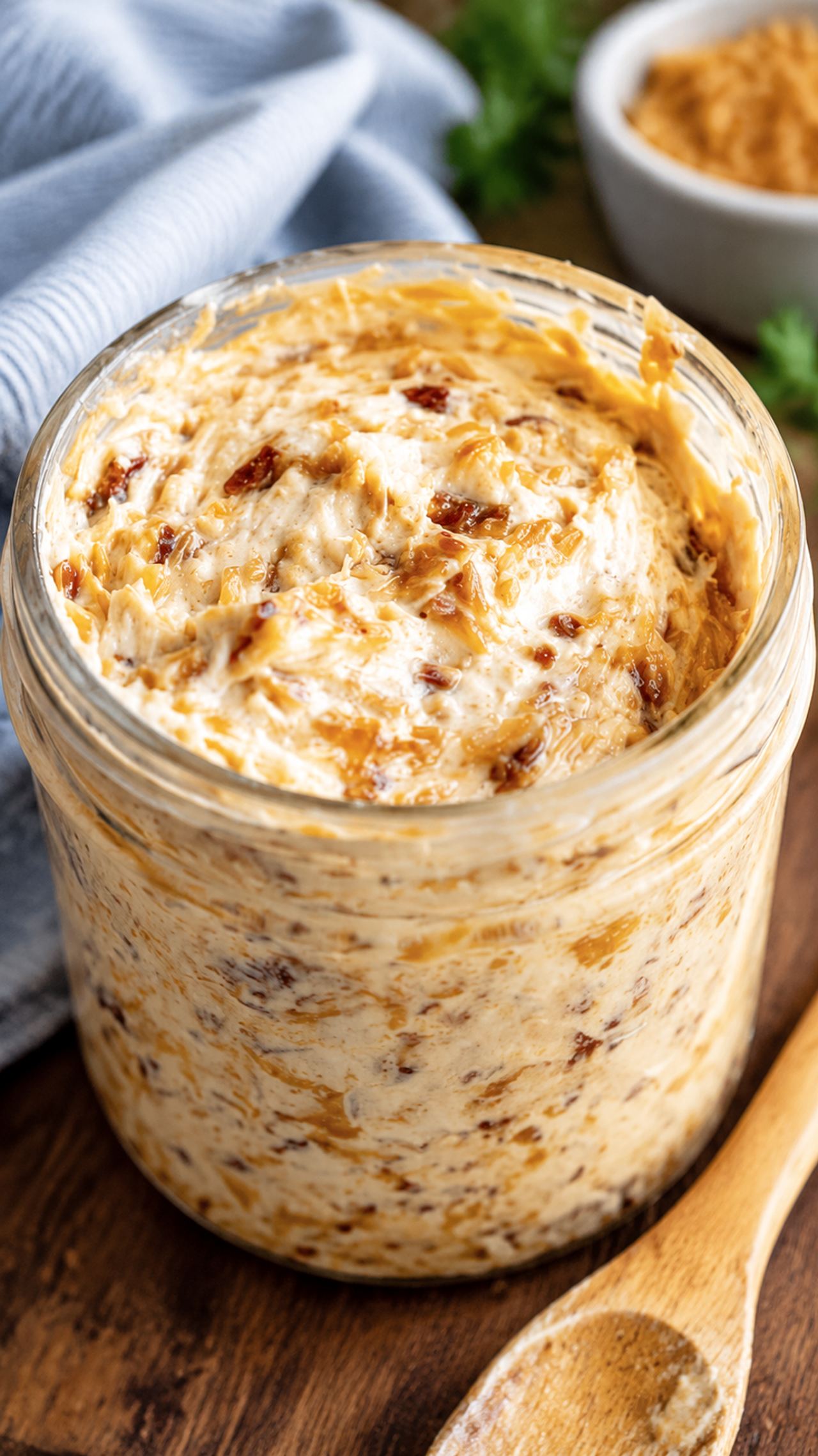 My husband found this jar behind the milk carton, took one bite with a chip, and now he li