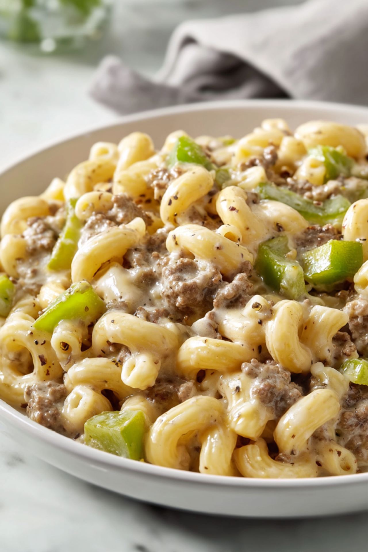 Philly Cheesesteak Pasta