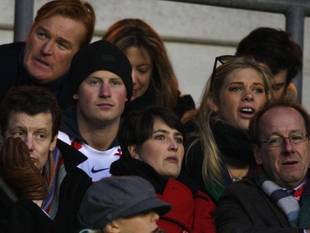 Prince Harry and Chelsy Davy attend the Investec Challenge match between England and South Africa at Twickenham on November 22, 2008 in London, England. | Source: Getty Images