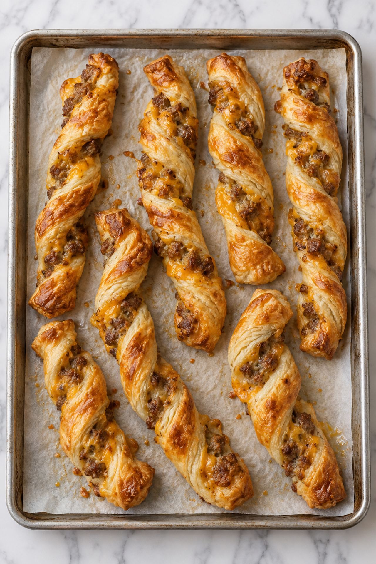 Sausage Pastry Twists