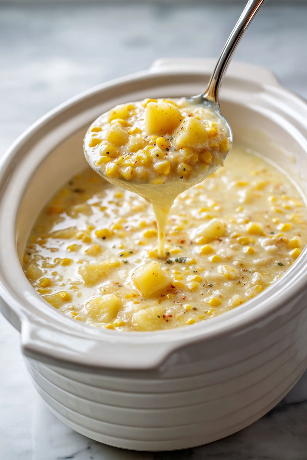 Slow Cooker Corn and Potato Chowder