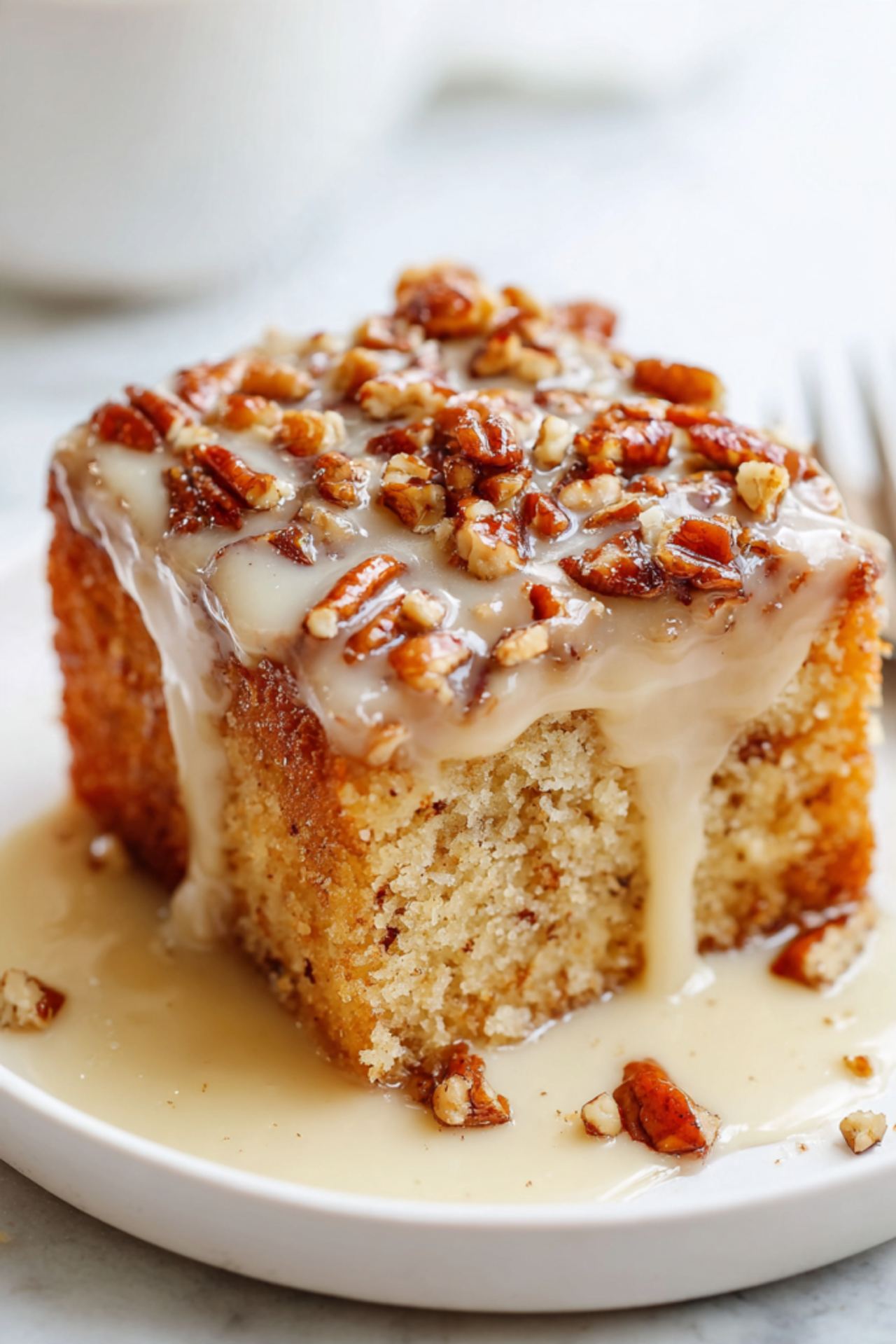 Southern Pecan Praline Cake