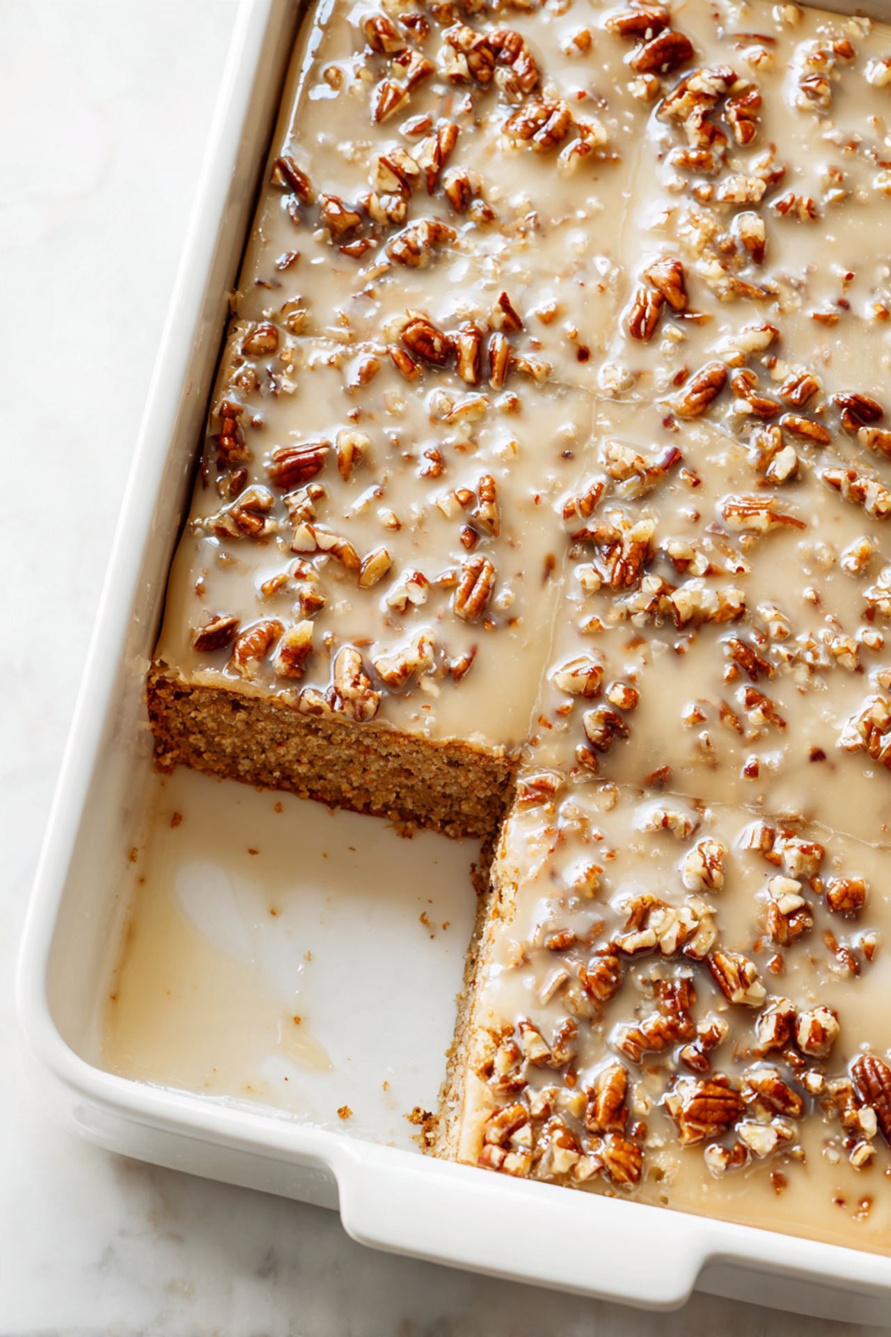 Southern Pecan Praline Cake