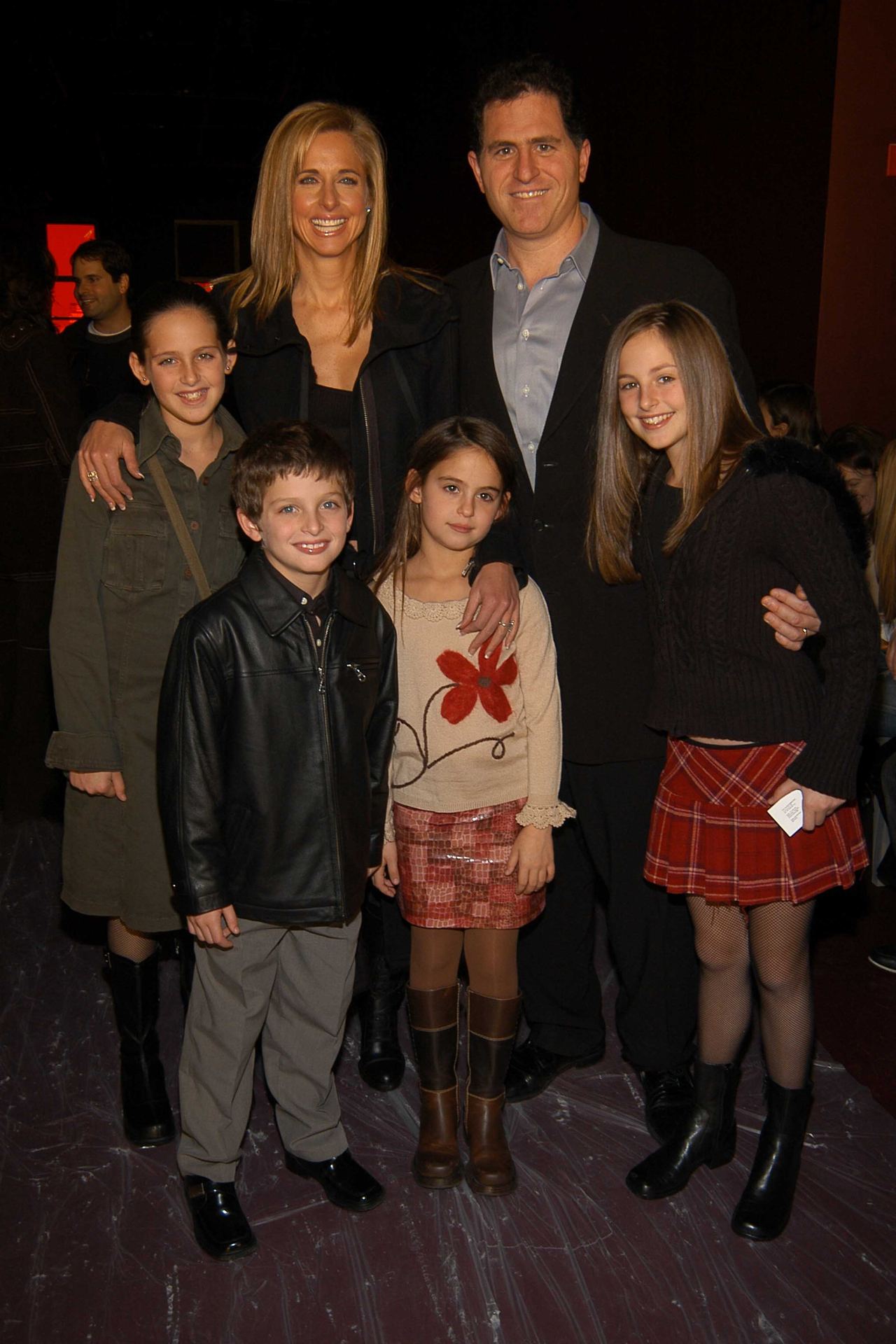 Susan and Michael Dell attend the Phi Fall 2004 Fashion Show with their four children at 76 Ninth Ave. The family photo offers another look at Susan from years ago, before recent images prompted a closer examination of her changing appearance. | Source: Getty Images