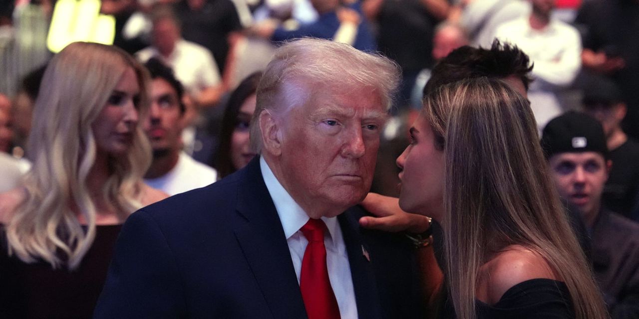 Donald Trump among family members | Source: Getty Images