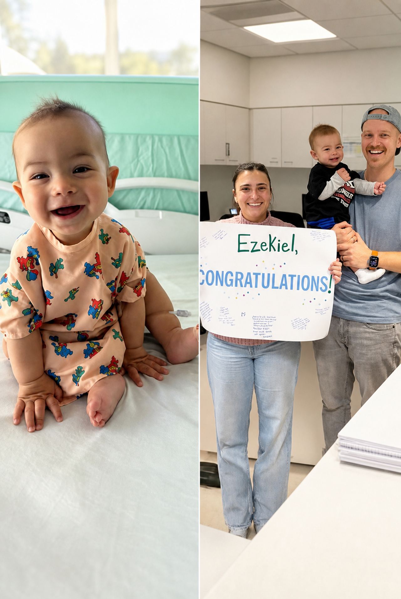 Wonderful news for little Ezekiel!

After months of treatment, doctors found no sign of ca